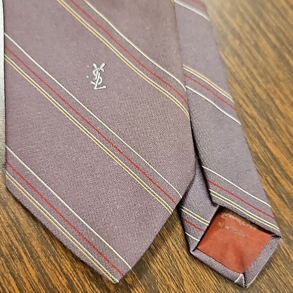 Vintage Yves Saint Laurent striped tie - Picture 2 of 6